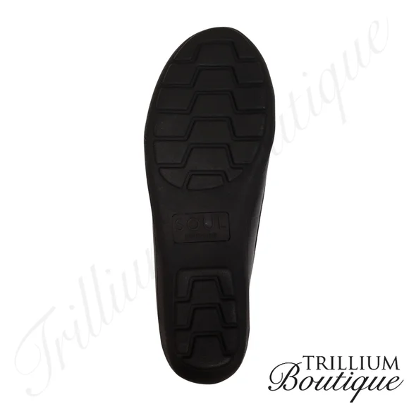 SOUL Naturalizer Zapato Loafer Black New in Box Leather Upper - Picture 12 of 13